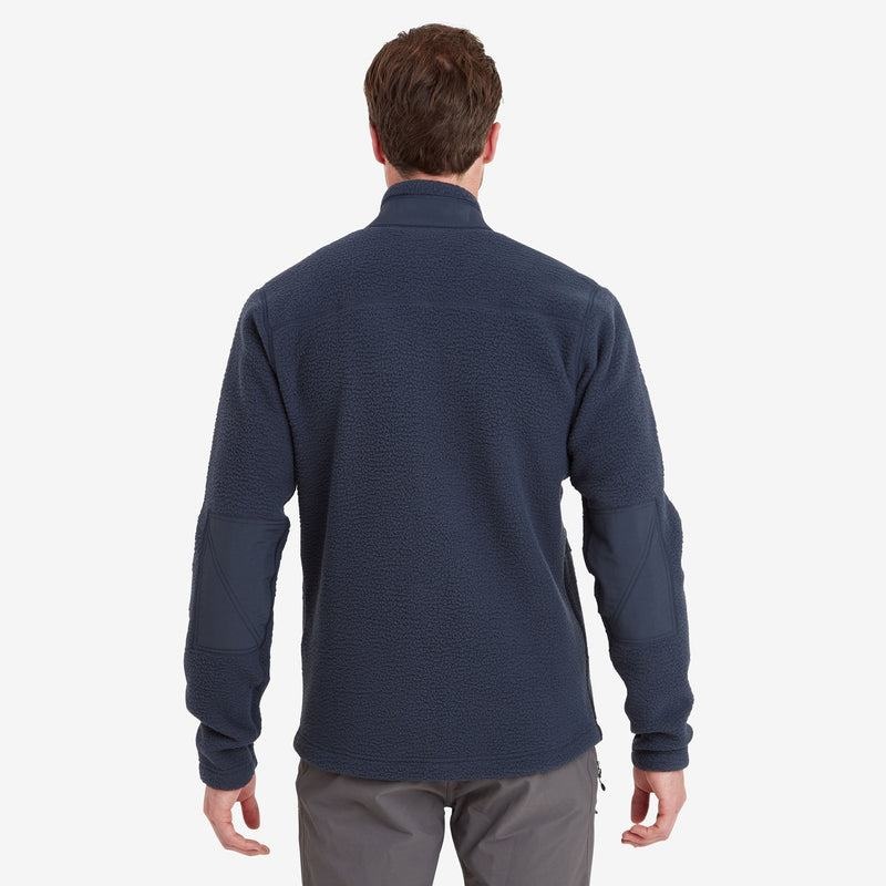 Dark Blue Men's Montane Chonos Fleece Jackets | LBD3193ZC