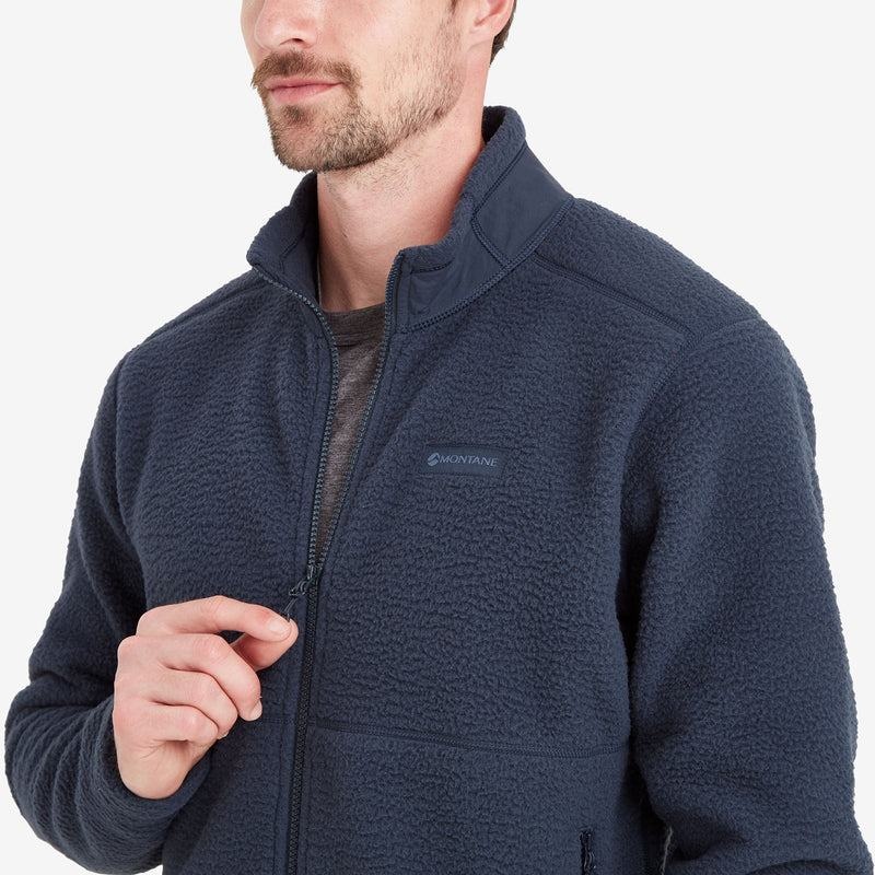 Dark Blue Men's Montane Chonos Fleece Jackets | LBD3193ZC