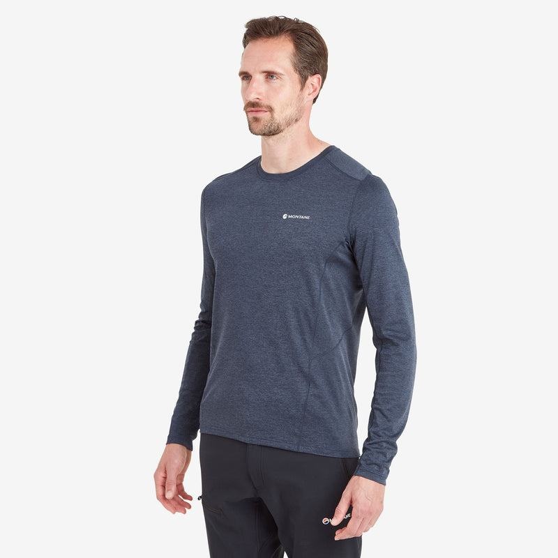 Dark Blue Men's Montane Dart Long Sleeve T Shirts | OMN9840AI