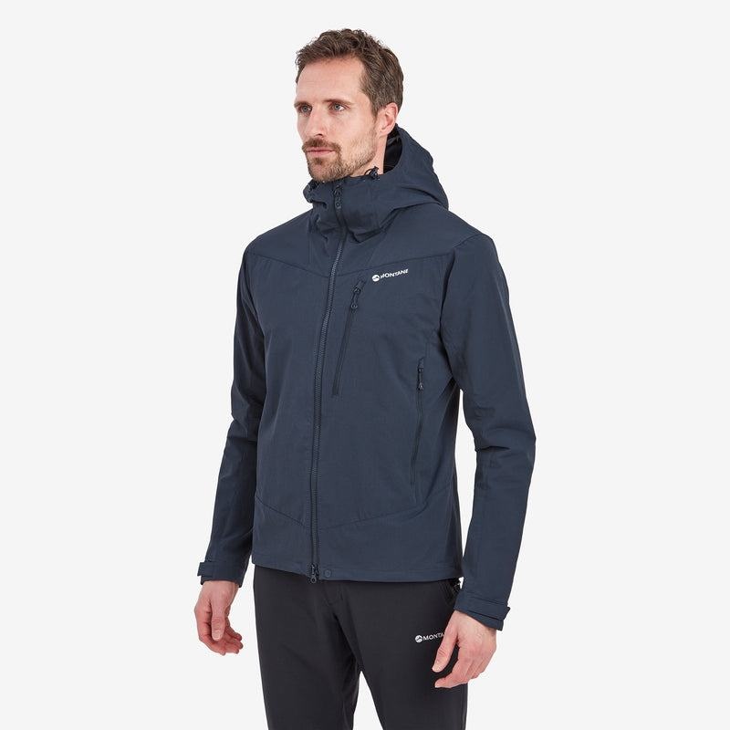 Dark Blue Men's Montane Dyno LT Softshell Jackets | XAM585FY