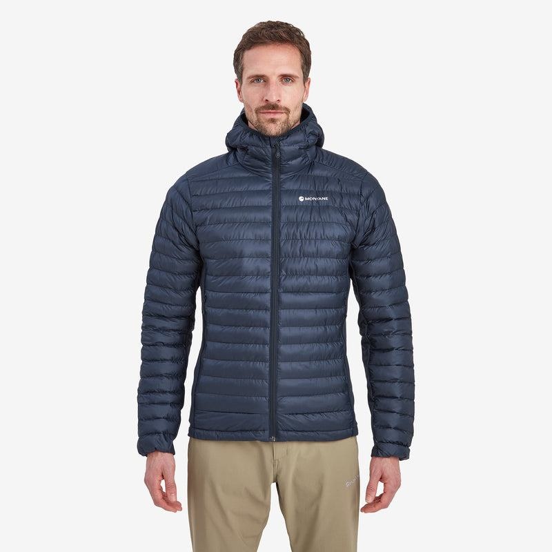 Dark Blue Men's Montane Icarus Lite Hooded Jackets | ILE8662DG