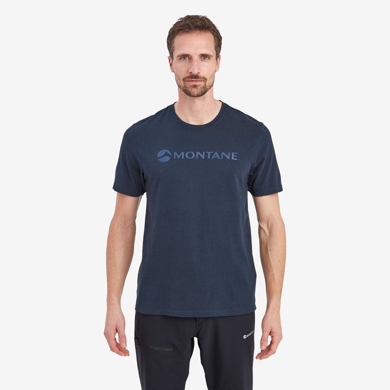 Dark Blue Men's Montane Mono Logo T Shirts | NLA523HZ