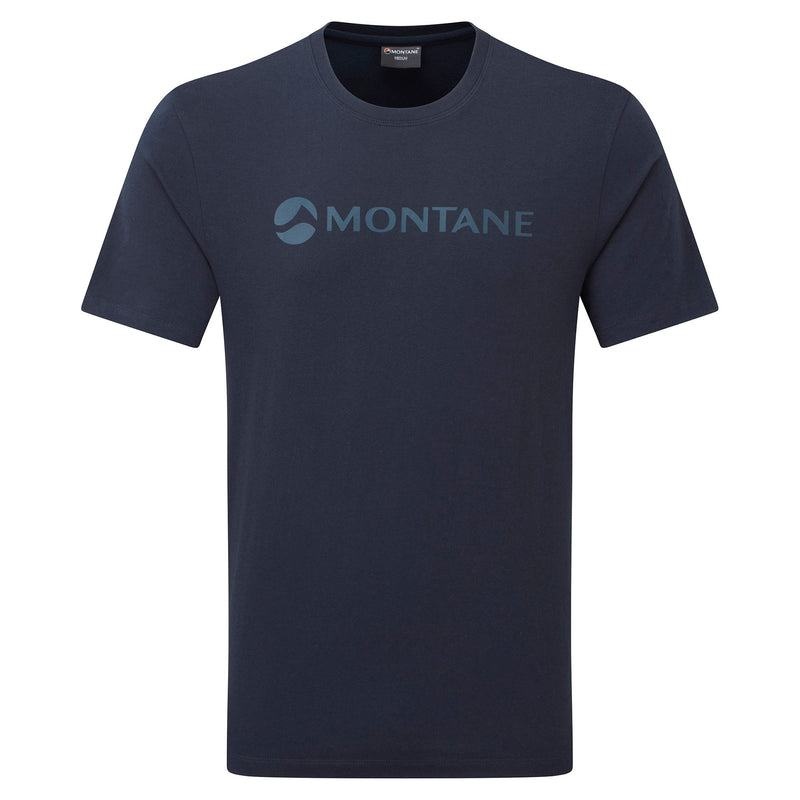 Dark Blue Men\'s Montane Mono Logo T Shirts | NLA523HZ