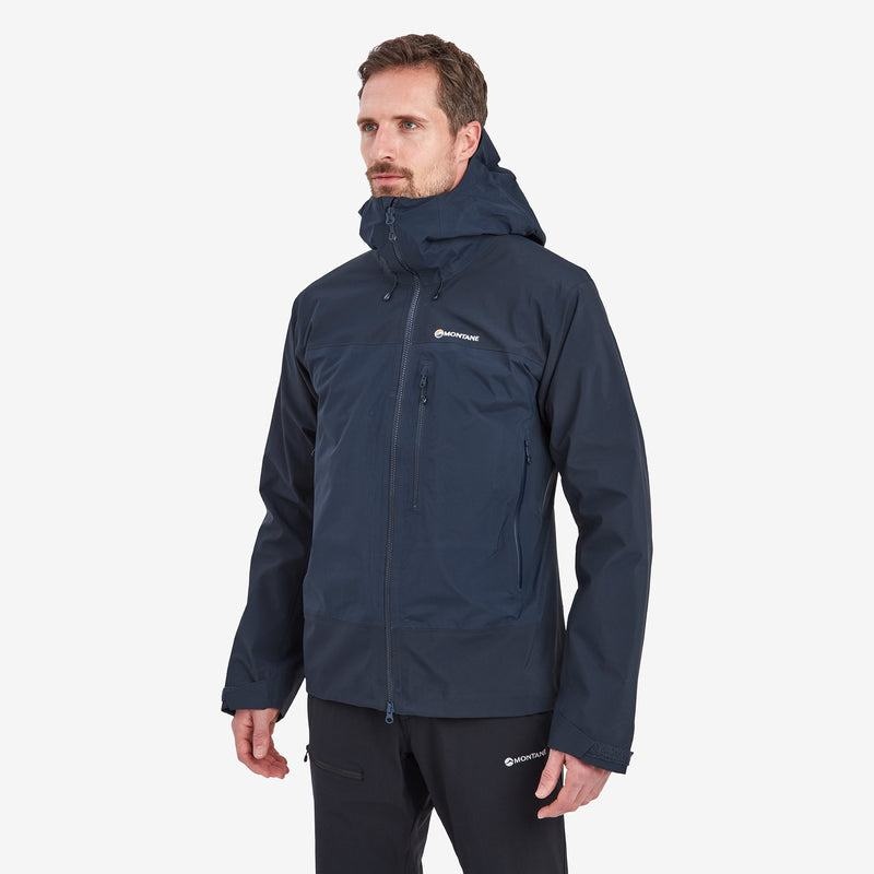 Dark Blue Men's Montane Phase XPD Waterproof Jackets | YEW919FY