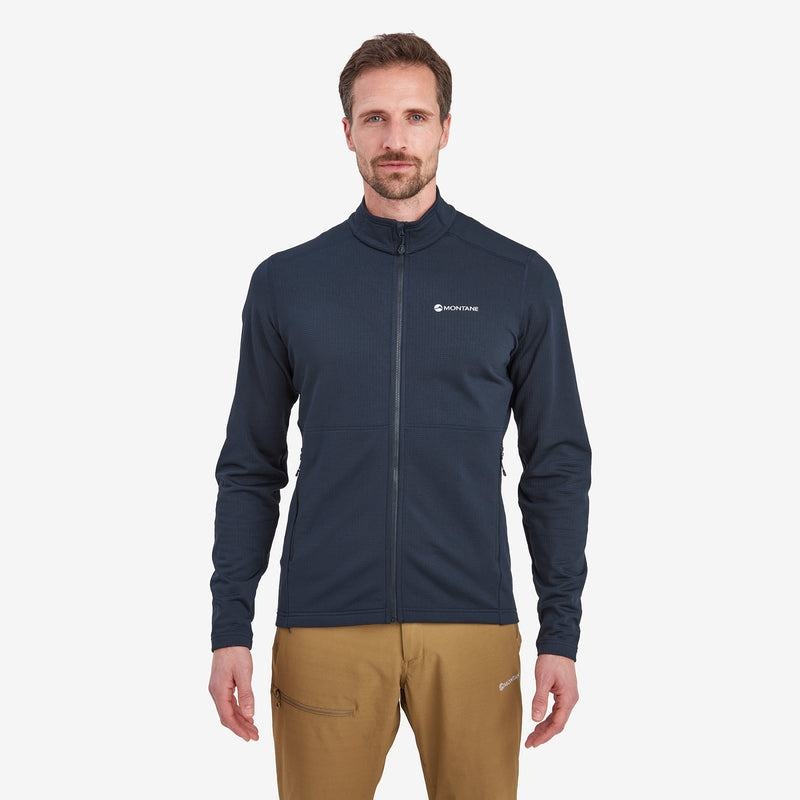 Dark Blue Men's Montane Protium Fleece Jackets | RWS9139WY