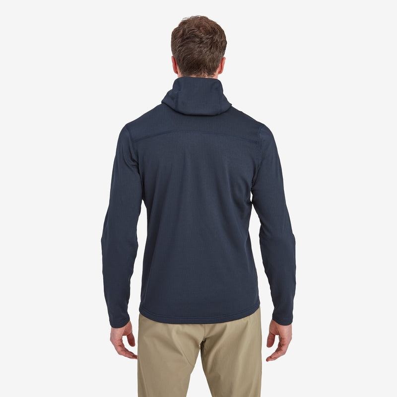 Dark Blue Men's Montane Protium Hooded Fleece Jackets | JKW944AV