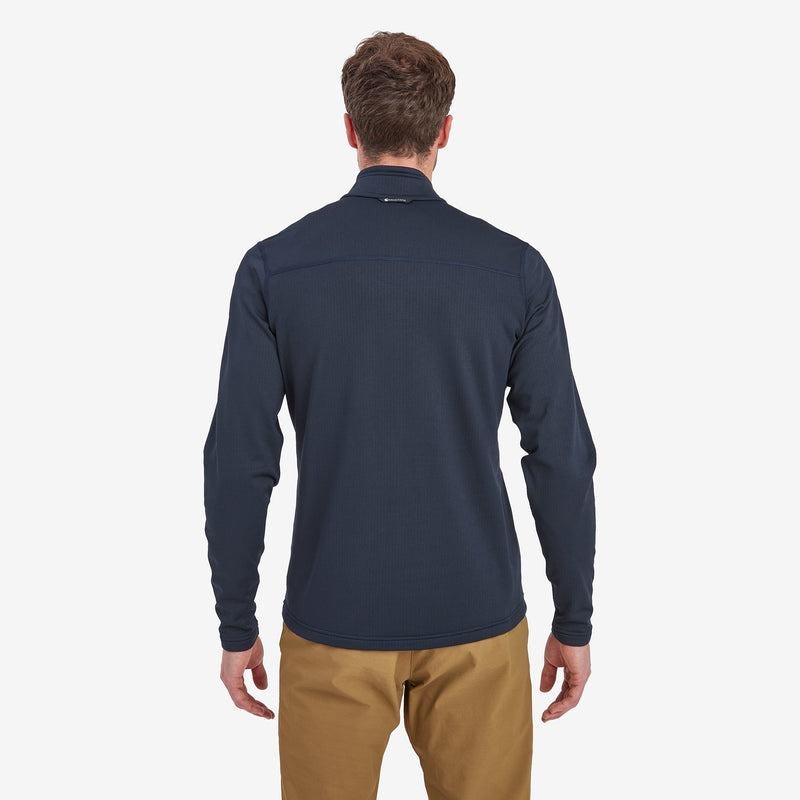 Dark Blue Men's Montane Protium Pull On Fleece | DPJ4325WQ