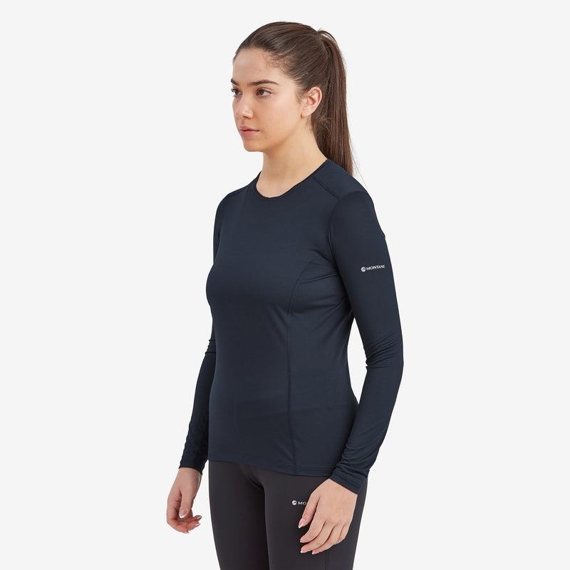 Dark Blue Women's Montane Dart Lite Long Sleeve T Shirts | PON4831JH