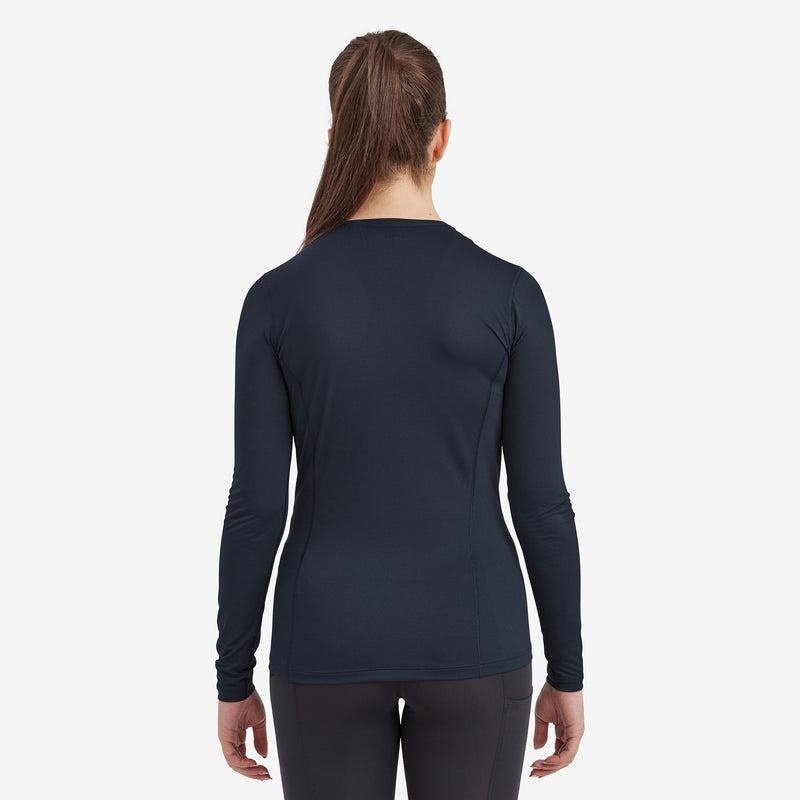 Dark Blue Women's Montane Dart Lite Long Sleeve T Shirts | PON4831JH