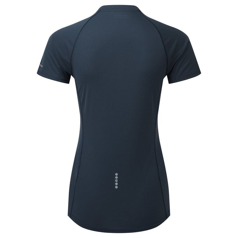 Dark Blue Women's Montane Dart Nano Zip T Shirts | UVA1323TP