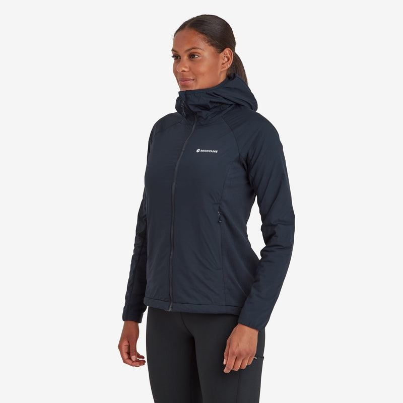 Dark Blue Women's Montane Fireball Lite Hooded Insulated Jackets | JLC10088KB