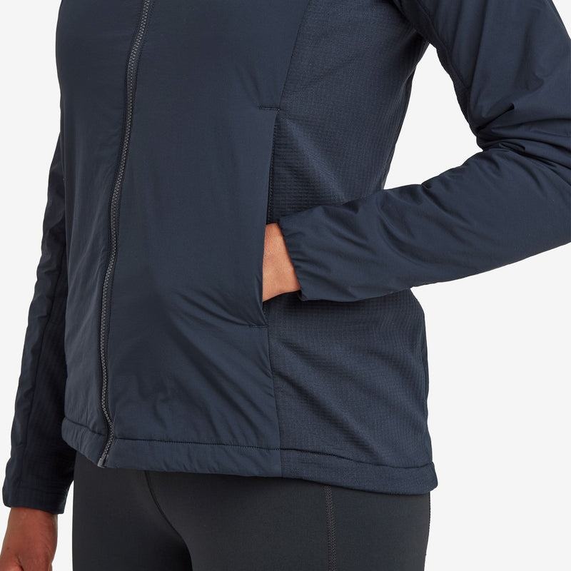 Dark Blue Women's Montane Fireball Lite Hooded Insulated Jackets | JLC10088KB