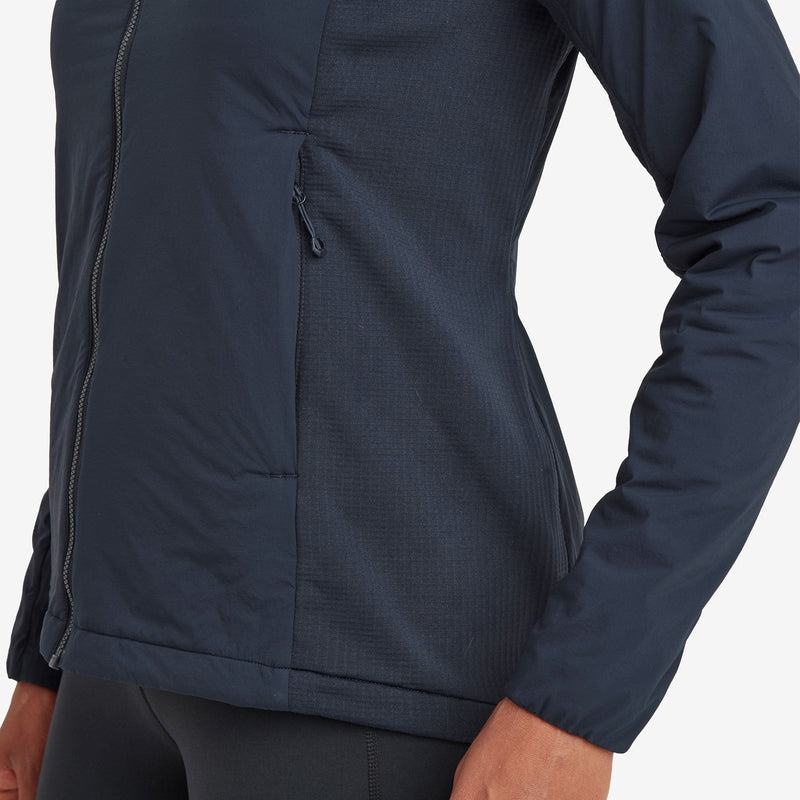 Dark Blue Women's Montane Fireball Lite Hooded Insulated Jackets | JLC10088KB