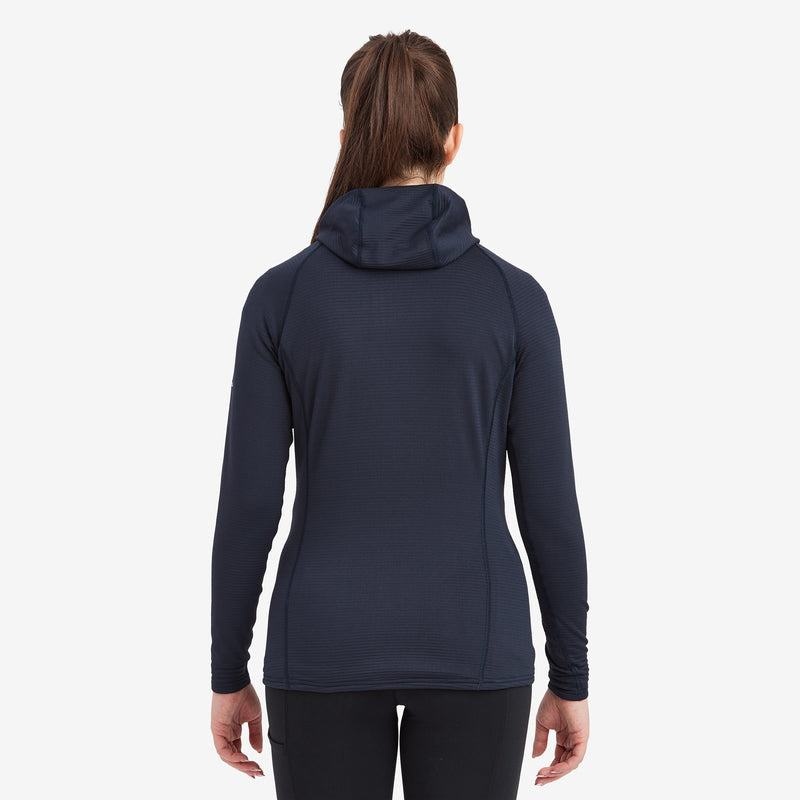 Dark Blue Women's Montane Protium Lite Hooded Pull On Fleece | WVJ1993XL