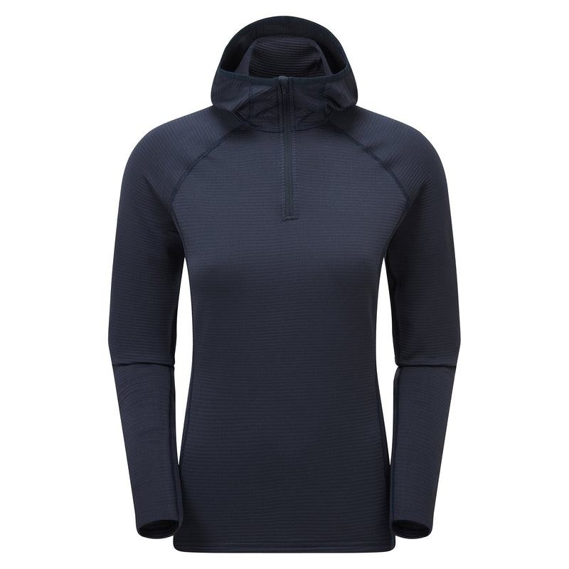 Dark Blue Women\'s Montane Protium Lite Hooded Pull On Fleece | WVJ1993XL