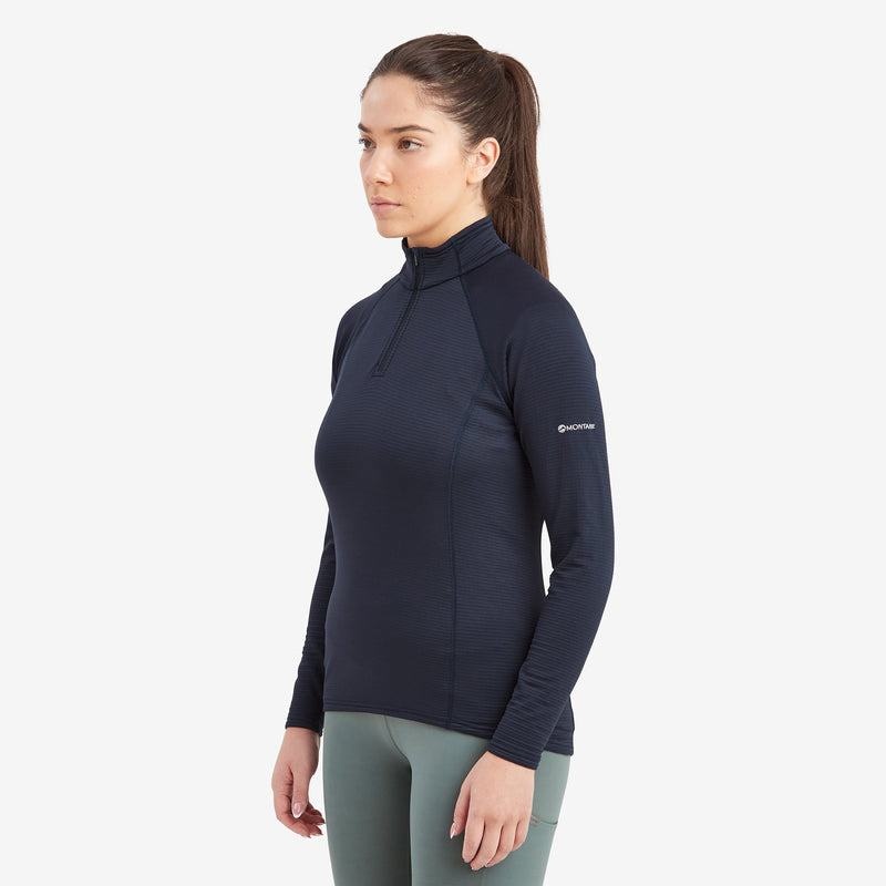 Dark Blue Women's Montane Protium Lite Pull On Fleece | TMA6481GH