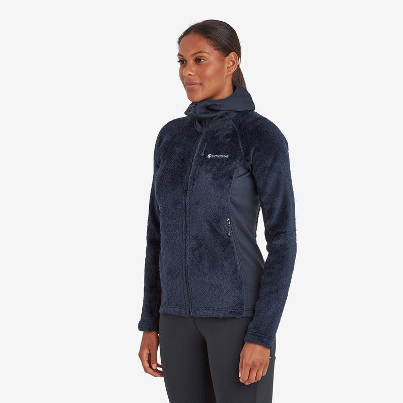 Dark Blue Women's Montane Protium XPD Hooded Fleece Jackets | ONT705BS