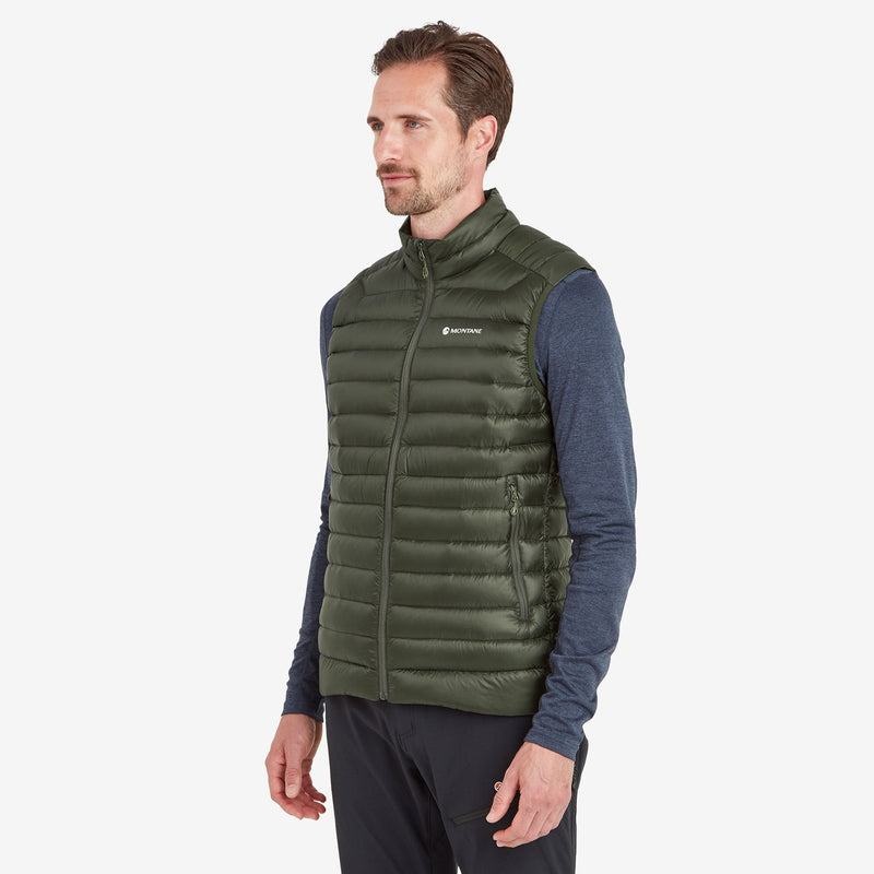 Dark Green Men's Montane Anti-Freeze Down Vest | IRX4151BT