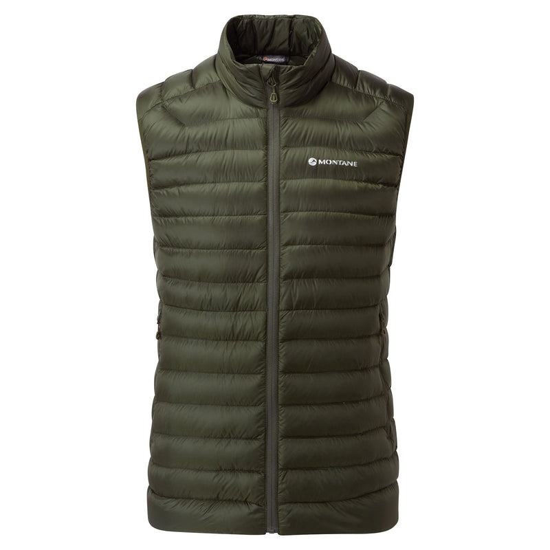 Dark Green Men\'s Montane Anti-Freeze Down Vest | IRX4151BT