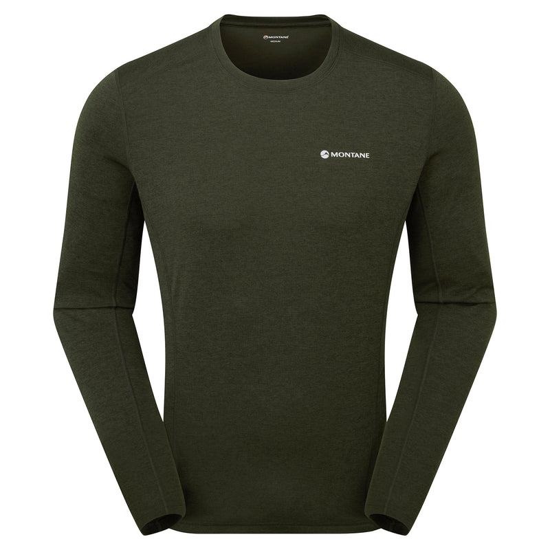 Dark Green Men\'s Montane Dart Long Sleeve T Shirts | EIY2019NW