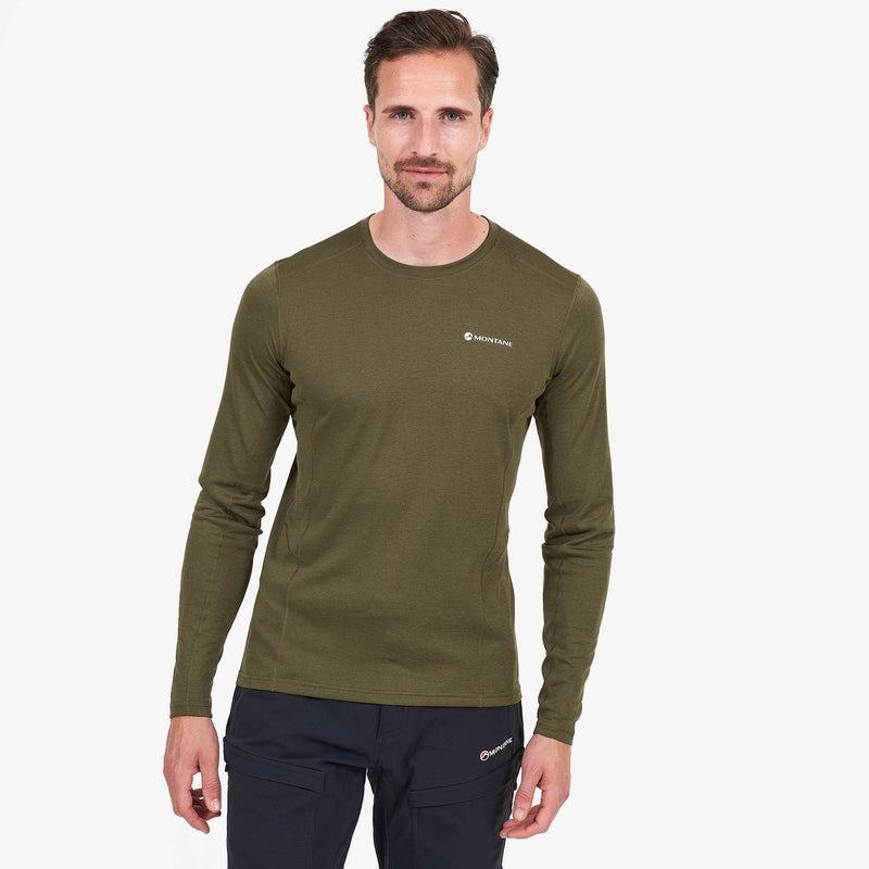 Dark Green Men's Montane Dart Long Sleeve T Shirts | KBQ4386TC