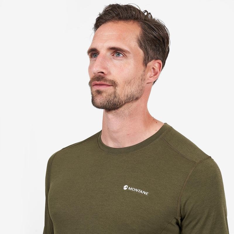 Dark Green Men's Montane Dart Long Sleeve T Shirts | KBQ4386TC