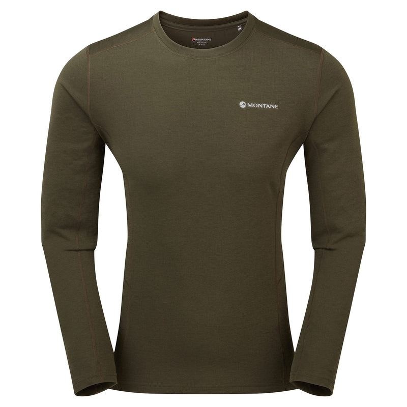 Dark Green Men\'s Montane Dart Long Sleeve T Shirts | KBQ4386TC