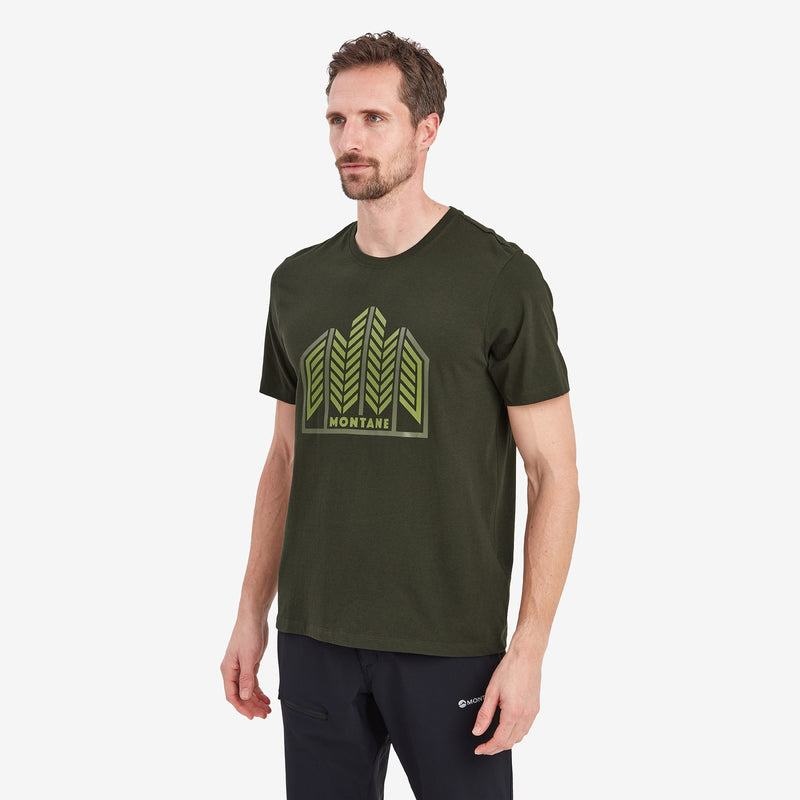 Dark Green Men's Montane Forest T Shirts | FXO9722ZV