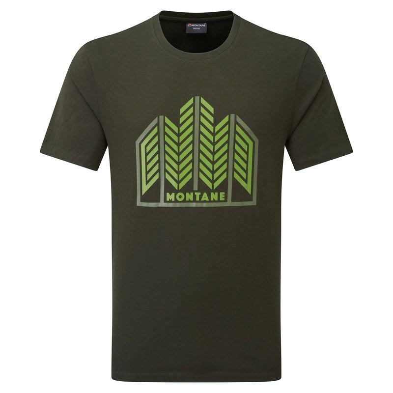 Dark Green Men\'s Montane Forest T Shirts | FXO9722ZV