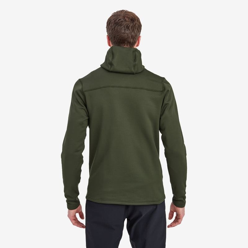 Dark Green Men's Montane Fury XT Hooded Fleece Jackets | ELY8349JK