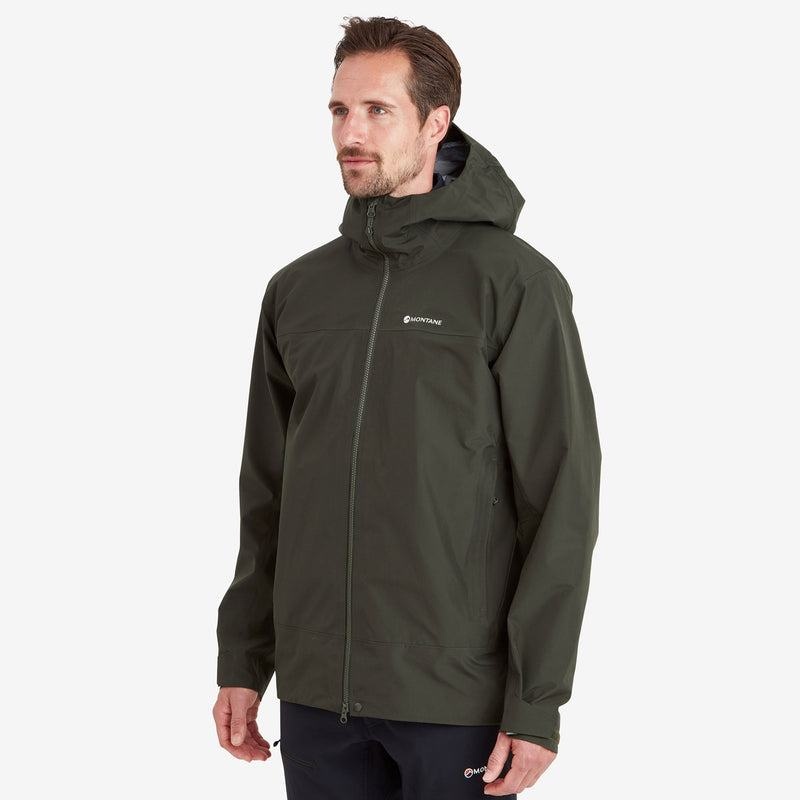 Dark Green Men's Montane Phase Waterproof Jackets | CDK4041CQ