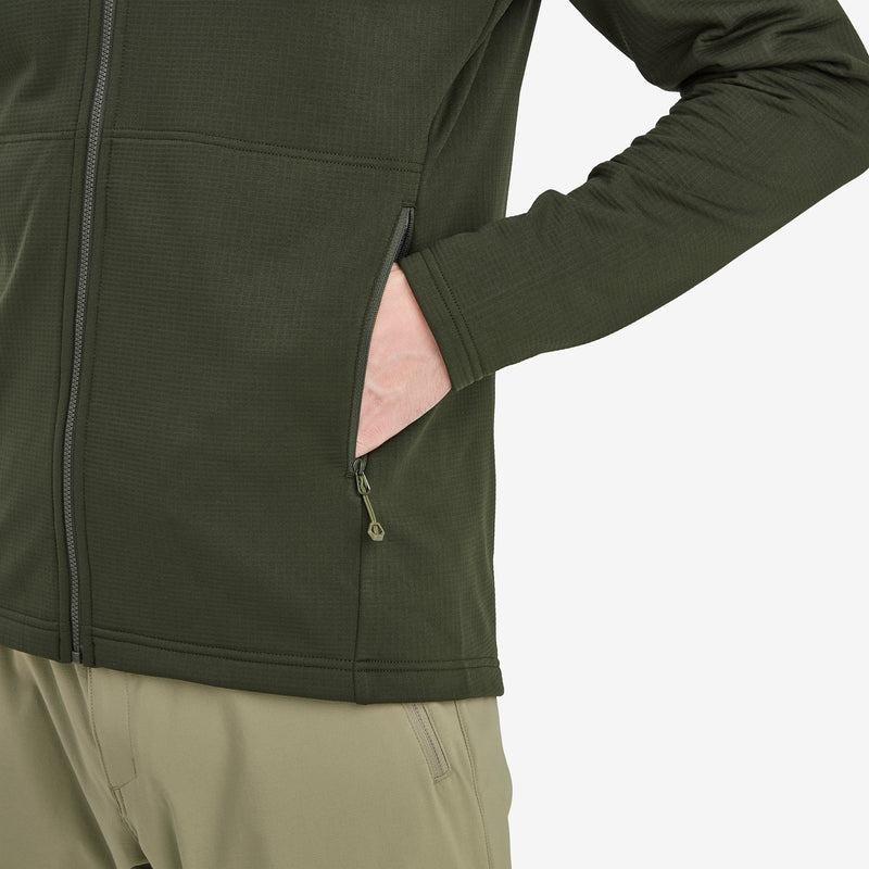 Dark Green Men's Montane Protium Hooded Fleece Jackets | IYX7165QK