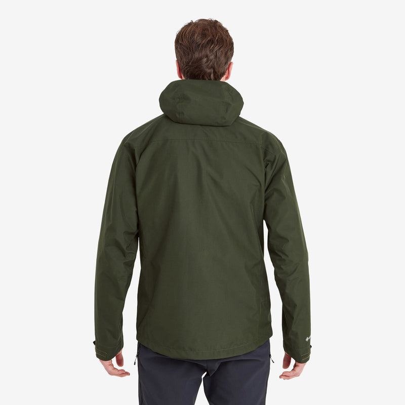 Dark Green Men's Montane Spirit Waterproof Jackets | LGO7162NV