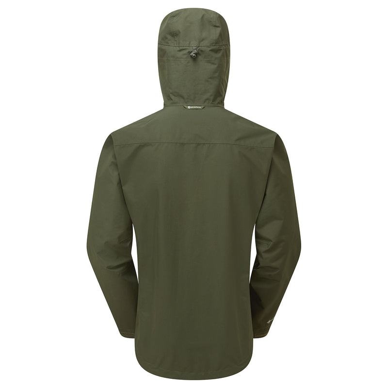 Dark Green Men's Montane Spirit Waterproof Jackets | LGO7162NV