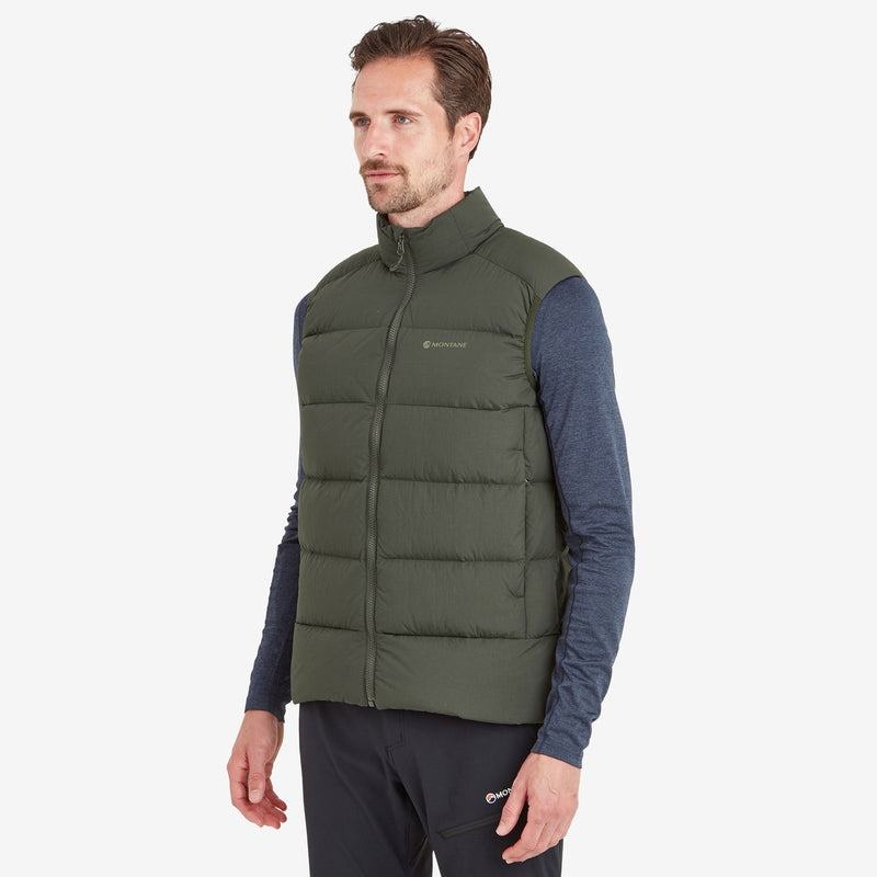 Dark Green Men's Montane Tundra Down Vest | ILY1765OH