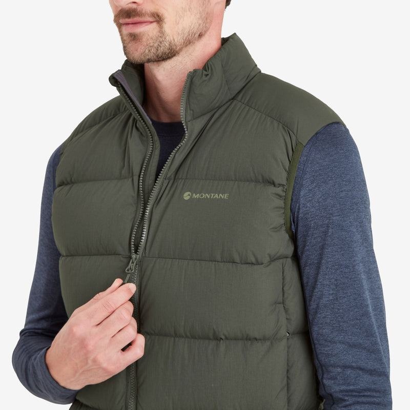 Dark Green Men's Montane Tundra Down Vest | ILY1765OH