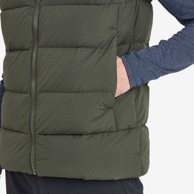 Dark Green Men's Montane Tundra Down Vest | ILY1765OH