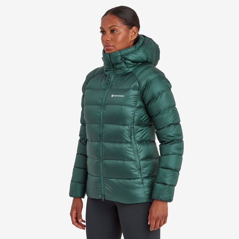 Dark Green Women's Montane Anti-Freeze XT Hooded Down Jackets | VME9975OM