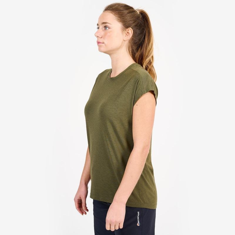 Dark Green Women's Montane Mira T Shirts | RKE5184EQ