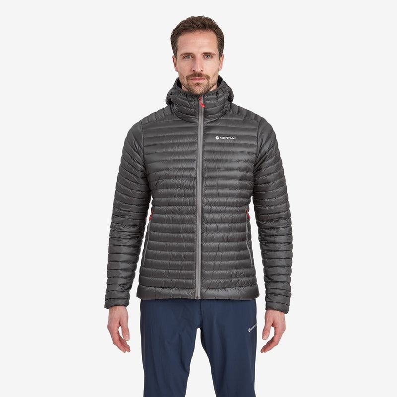 Dark Grey Men's Montane Anti-Freeze Lite Hooded Down Jackets | DZA1221YO