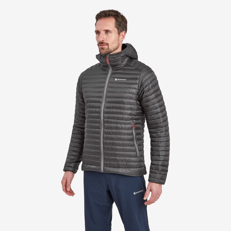 Dark Grey Men's Montane Anti-Freeze Lite Hooded Down Jackets | DZA1221YO