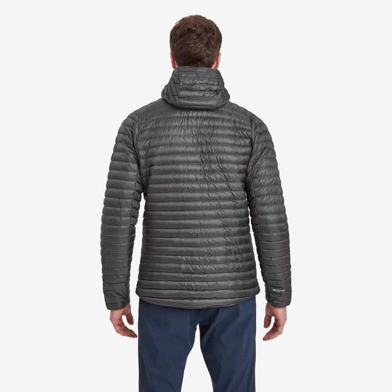 Dark Grey Men's Montane Anti-Freeze Lite Hooded Down Jackets | DZA1221YO