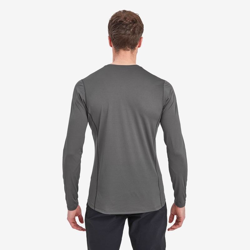 Dark Grey Men's Montane Dart Lite Long Sleeve T Shirts | NLE8213DW