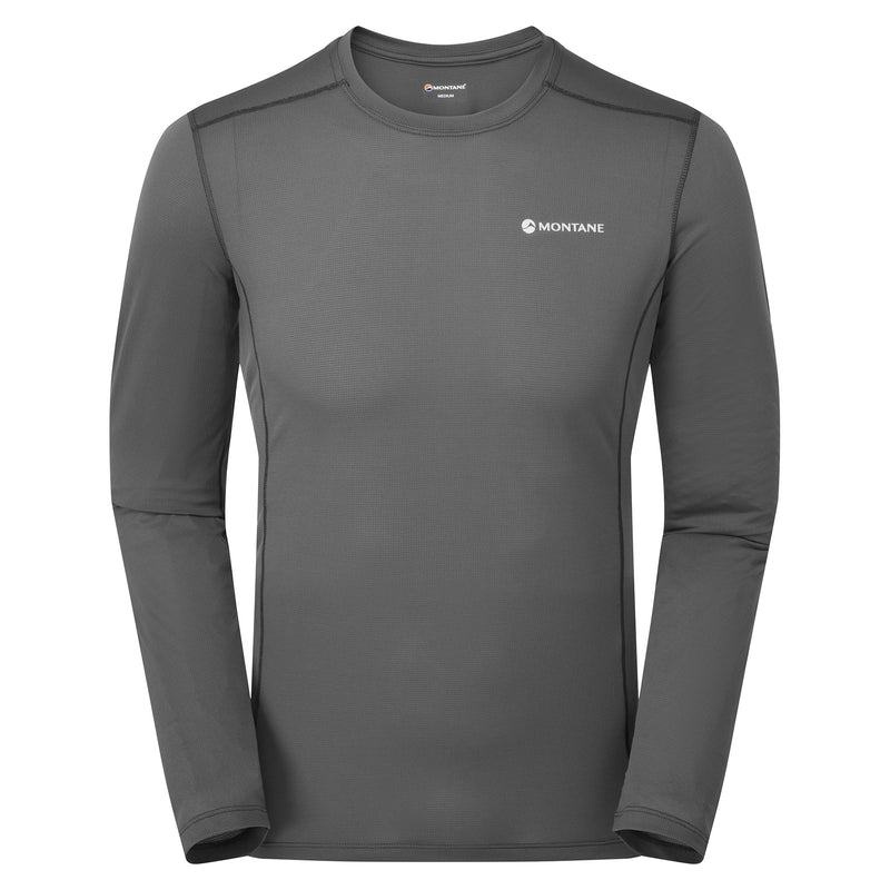 Dark Grey Men\'s Montane Dart Lite Long Sleeve T Shirts | NLE8213DW