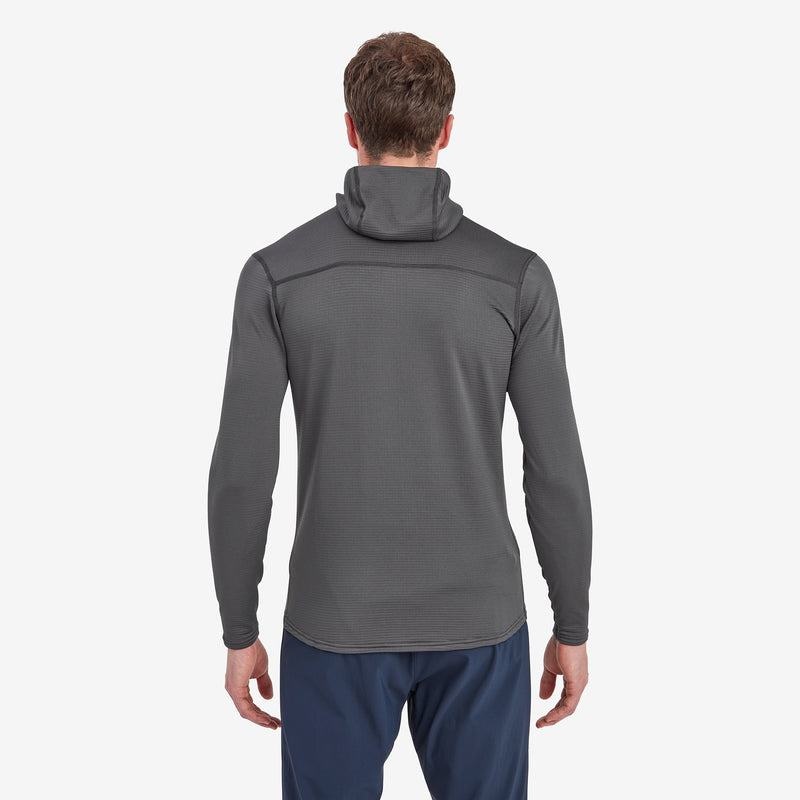 Dark Grey Men's Montane Protium Lite Hooded Pull On Fleece | JBB6187CD