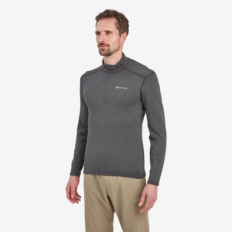 Dark Grey Men's Montane Protium Lite Pull On Fleece | PQF9697AM