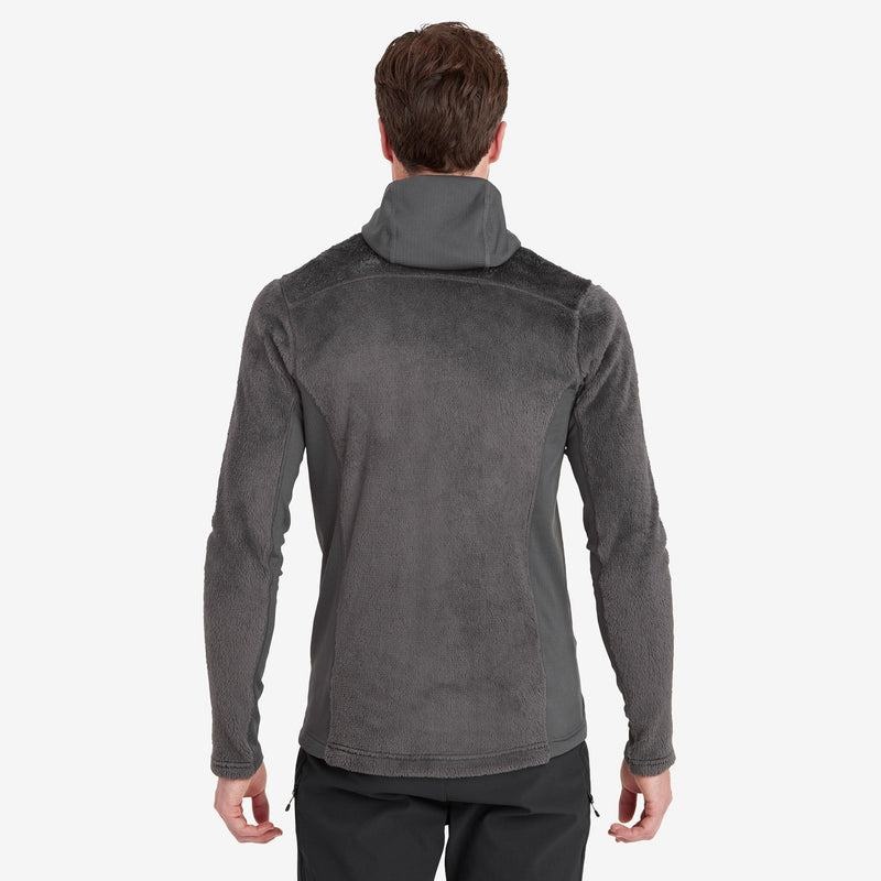 Dark Grey Men's Montane Protium XPD Hooded Fleece Jackets | NYR5143JV