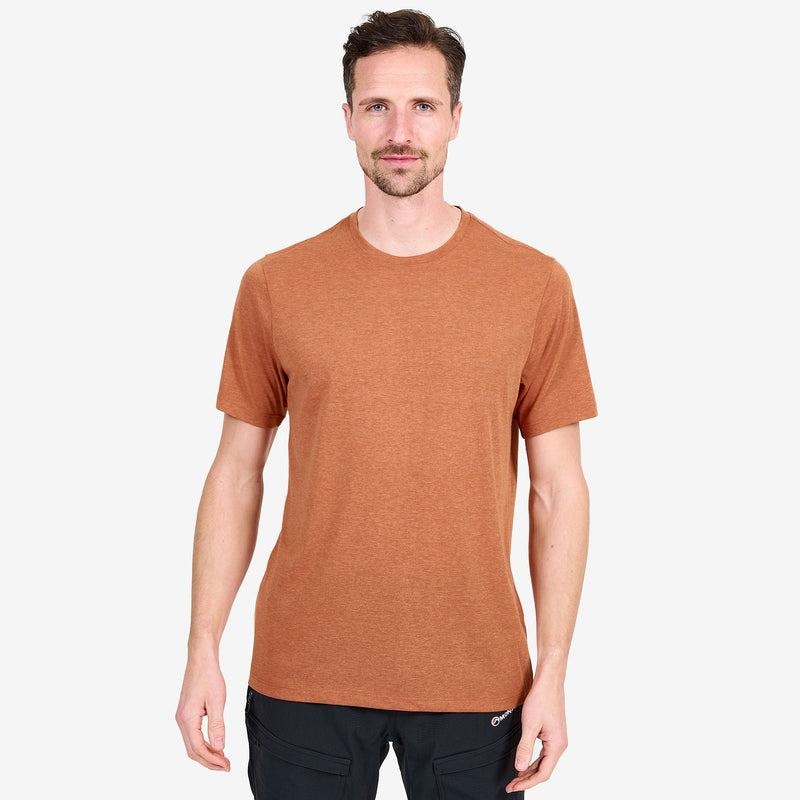 Dark Orange Men's Montane Phase T Shirts | UZC5679PC