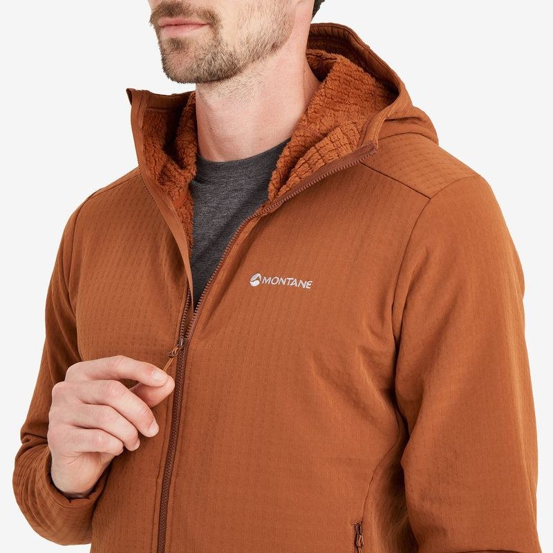 Dark Orange Men's Montane Protium XT Hooded Fleece Jackets | EXP3953HE