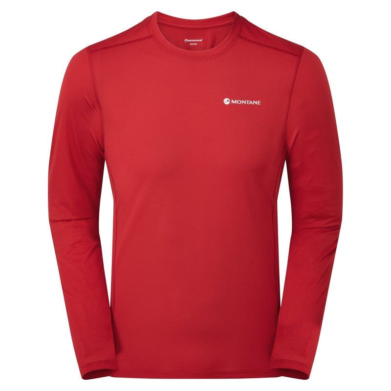 Dark Red Men\'s Montane Dart Lite Long Sleeve T Shirts | DFS7776JI